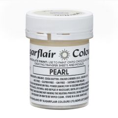 Sugarflair Chocolate Paint - Pearl White - 35g